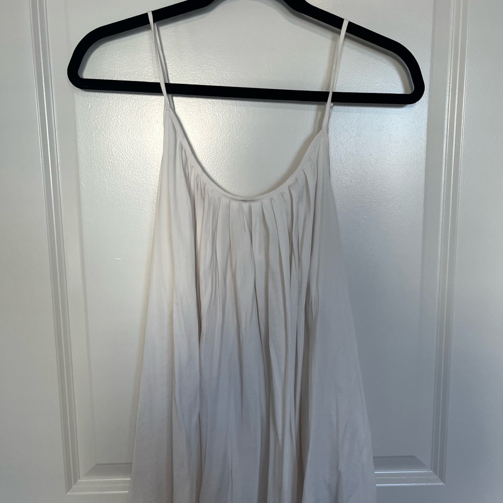 Boho Chic Cream Spaghetti Strap Blouse